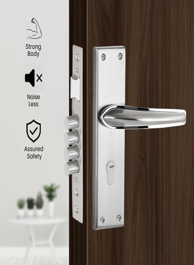 Link Infynia Mortise Lock |for Main & Internal Door in Home/Office/Hotel | 10 Inches Heavy Duty Handle Set with One Side Key Access, 3 Keys |SS Finish|2 Years Warranty - Image 3
